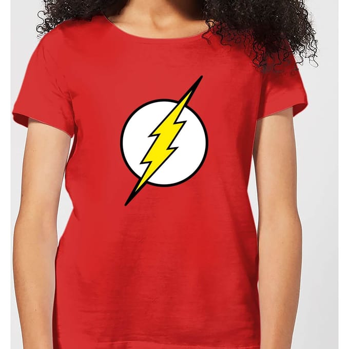 Justice League Flash Logo Women's T-Shirt - Red - XL