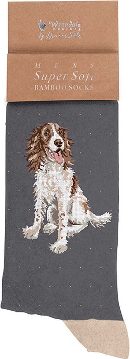 Wrendale Herensokken - Hond - 'Willow' Spaniel Men's Socks