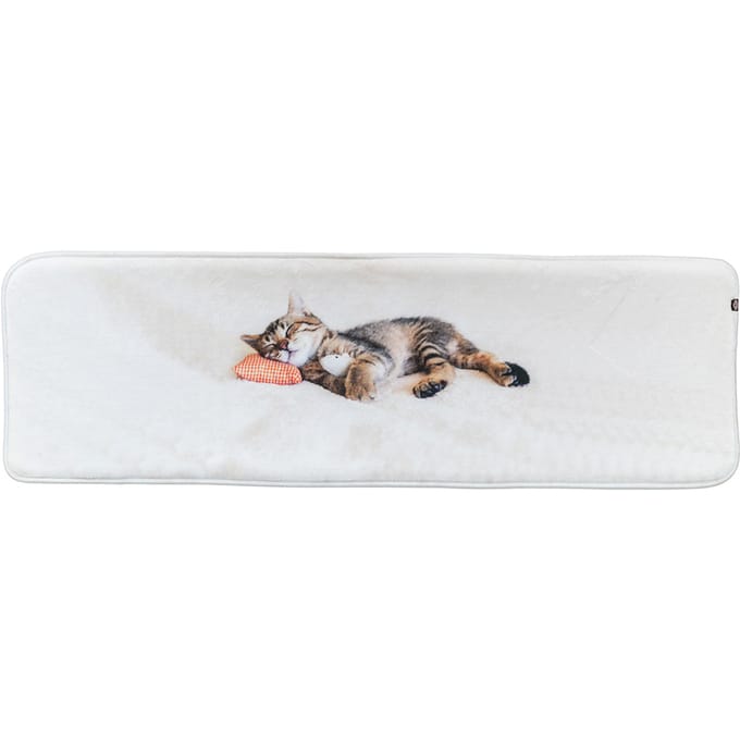 Trixie Ligmat Grijs - Pluche 90x28cm - Slipvast, 2 Stuks