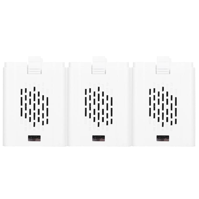 3 stuks Aquarium Vissenkom Plastic N60 Filtervat met Filterkatoen Kern L Maat white