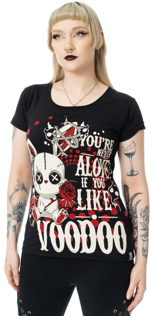 Cupcake Cult - Ritual Bunny Dames Tshirt - M - Zwart