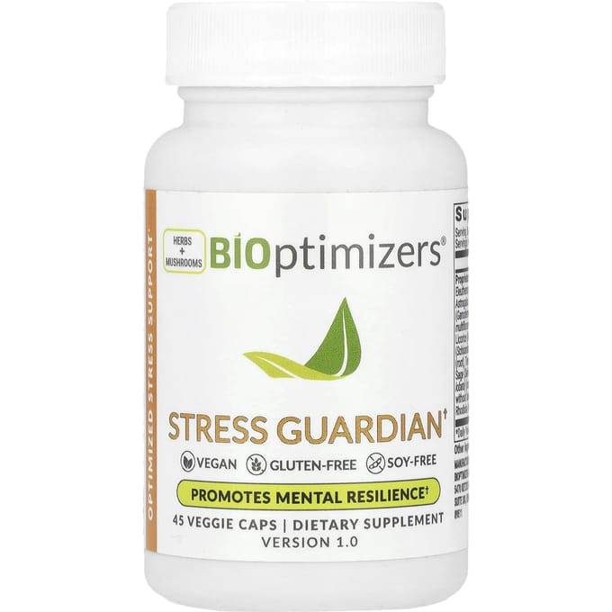BIOptimizers, Stress Guardian, 45 Veggie Capsules