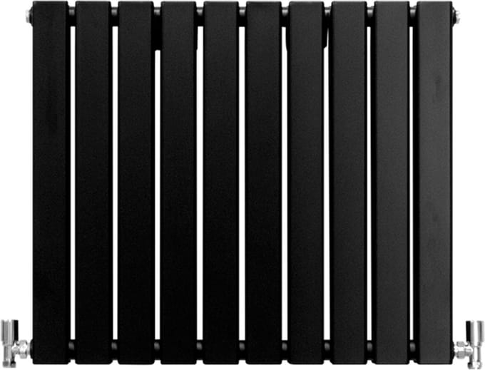 Design radiator - mat zwart - 600 mm x 700 mm - 15 jaar garantie