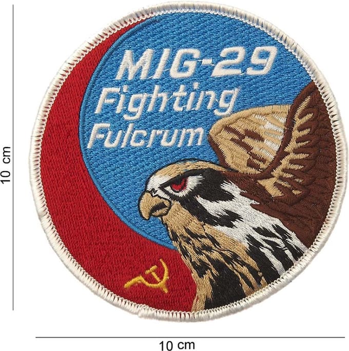 Embleem stof MIG-29 fighting fulcrum