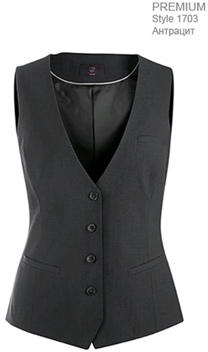 Greiff 1703 Dames gilet RF Premium | Antraciet | maat 34