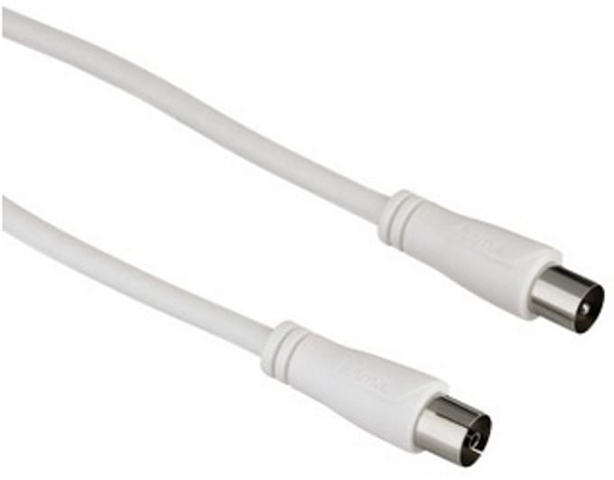 Hama 122402 coax-kabel 3 m Wit