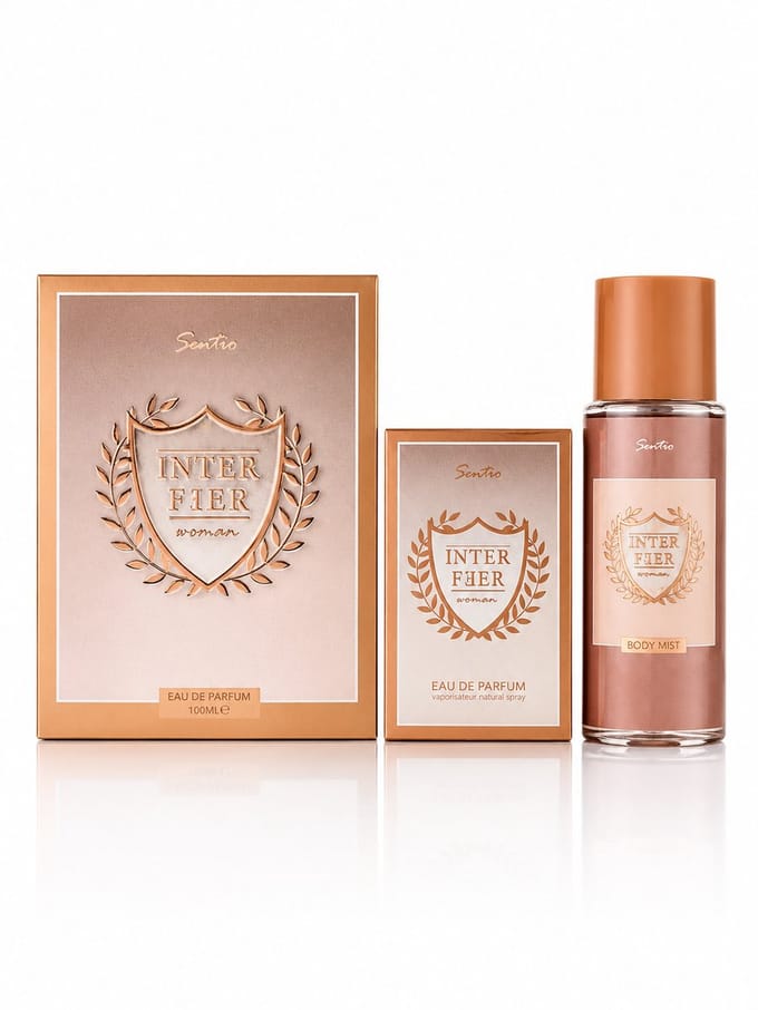 Sentio - INTERFEER DAMES - Combi Pack 100ml Eau de Parfum + 15ml Eau de Parfum + 100ml Body Mist