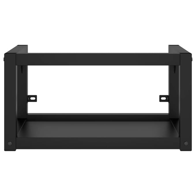vidaXL - Wastafelframe - wandgemonteerd - 40x38x31 - cm - ijzer - zwart