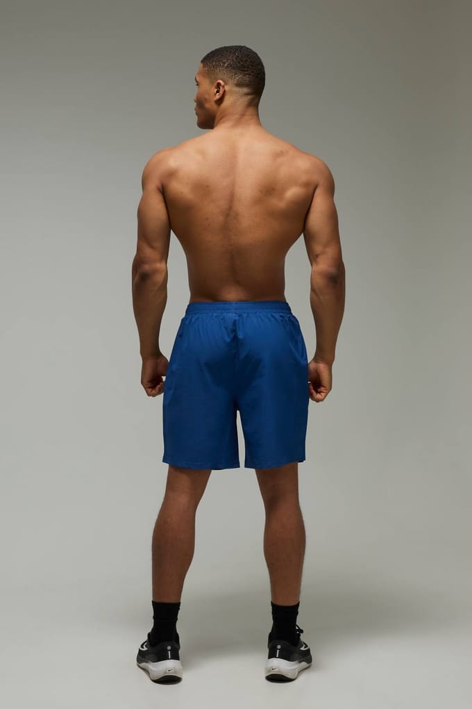 Men's Active Regular Fit Stretch Geweven 7inch Short | Navy | Size XS