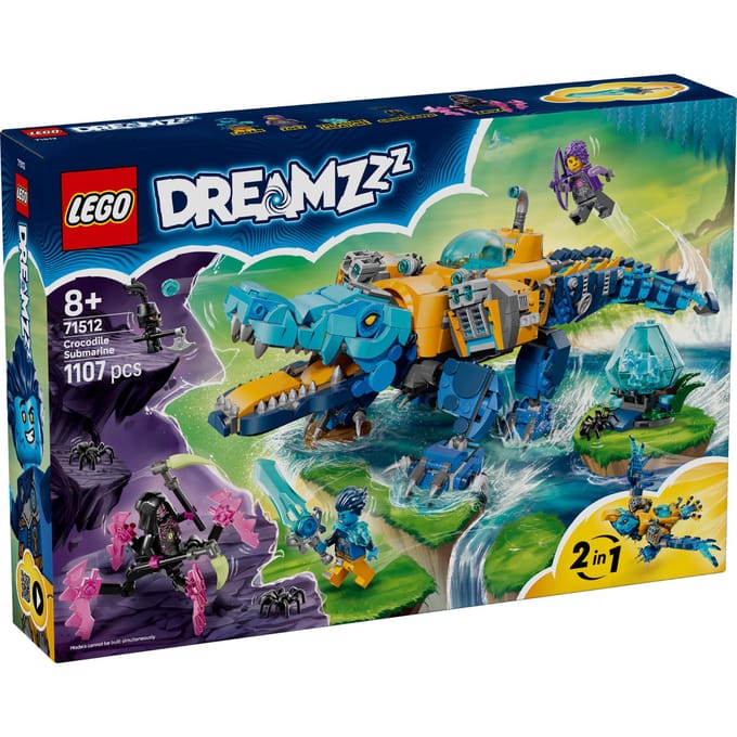 LEGO Dreamzzz - 71512 - Krokodilonderzeeër - Speelset met Droomfiguren