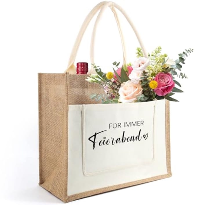 Jute shopping bag voor moeder verjaardag of Moederdag