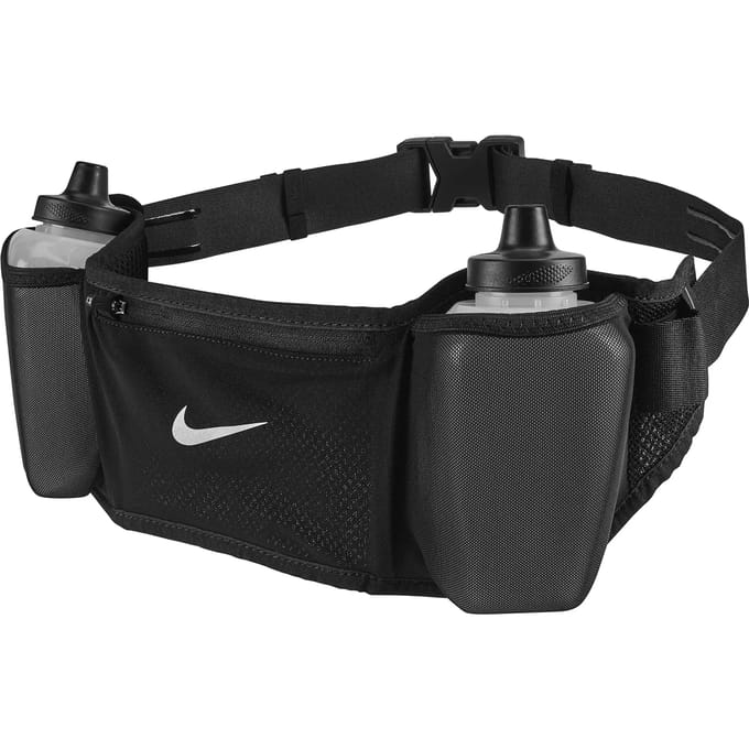 Nike Flex Stride Double Bottle Belt - heuptas 710ml - zwart