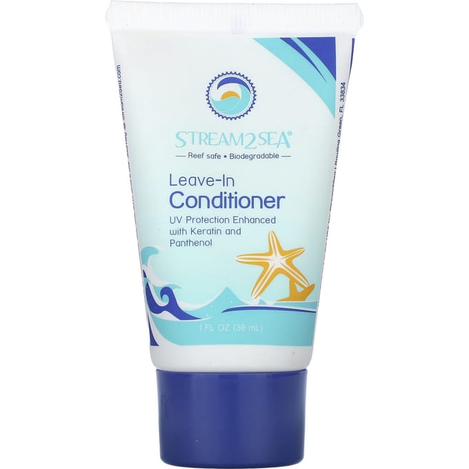 Stream2Sea, Après-shampoing sans rinçage, 1 fl oz (30 ml) white