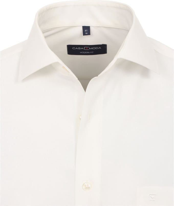 CASA MODA modern fit overhemd - popeline - beige - Strijkvriendelijk - Boordmaat: 43 (EU maat: XL)