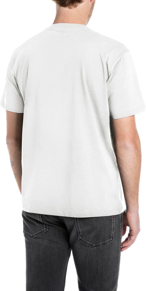 Replay Heren T-Shirt regular fit Wit M Ronde Hals Volwassenen