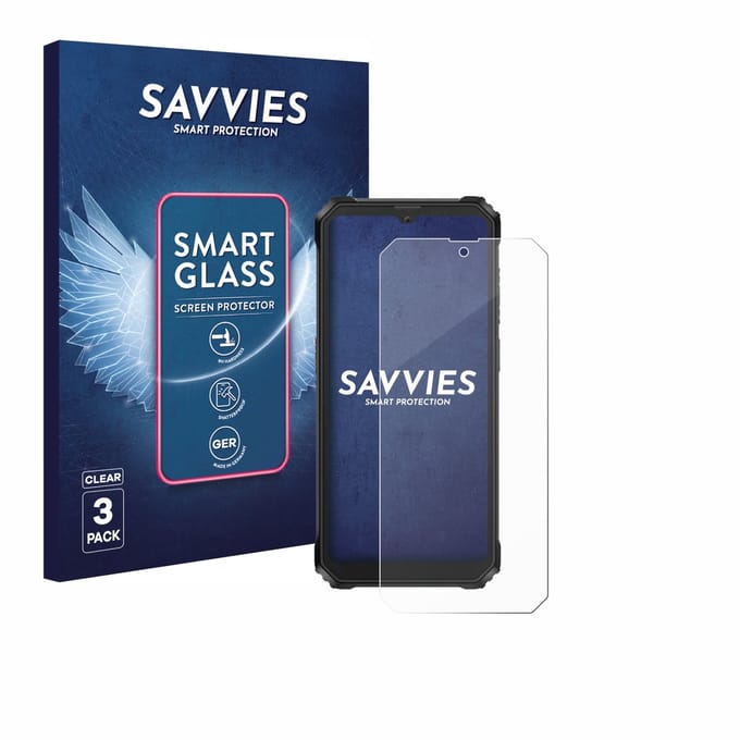 3 Stuks Savvies Screenprotector - geschikt voor Blackview BV6200 Plus - beschermfolie glas transparant