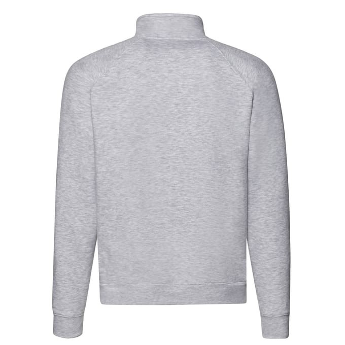 Fruit of the Loom Heren Premium Sweatshirt met Ritssluiting (Heide Grijs)
