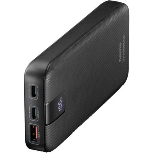 Hama Powerbank - PD - 20000mAh - 20W - 2x USB-C, 1x USB-A - PowerDelivery - Antraciet
