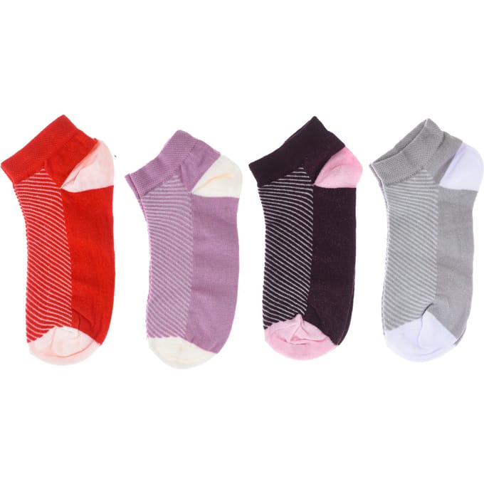 4er-Pack Damen-Söckchen, Damen-Kurzsocken