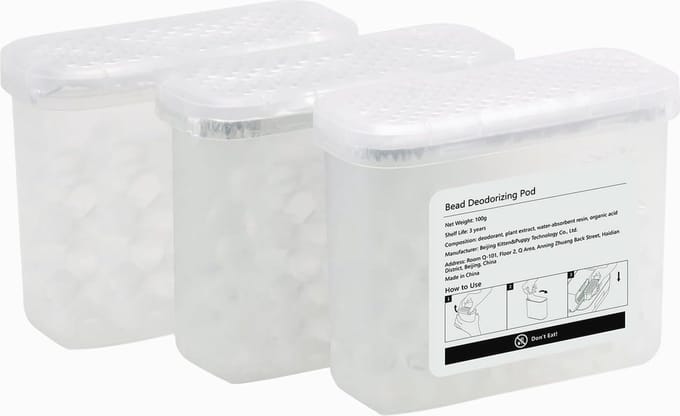 Deodoratiecapsule voor zelfreinigende kattenbakken