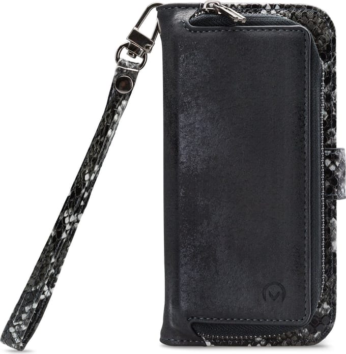 Mobilize Gelly Wallet Zipper iPhone 13 Pro Max Hoesje Black Snake