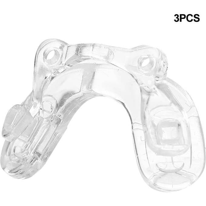 3 paires de plaquettes nasales en silicone souple antidérapantes pour lunettes d'enfants white