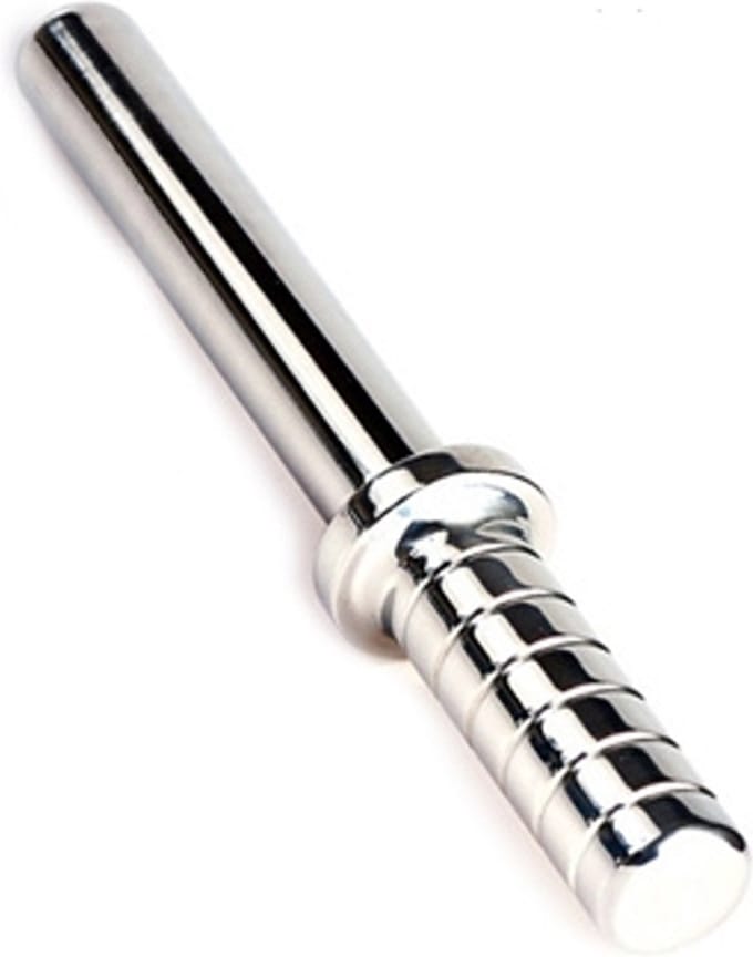 Black Label - Plain Stick - Hole Rammer - RVS Dildo met Handvat