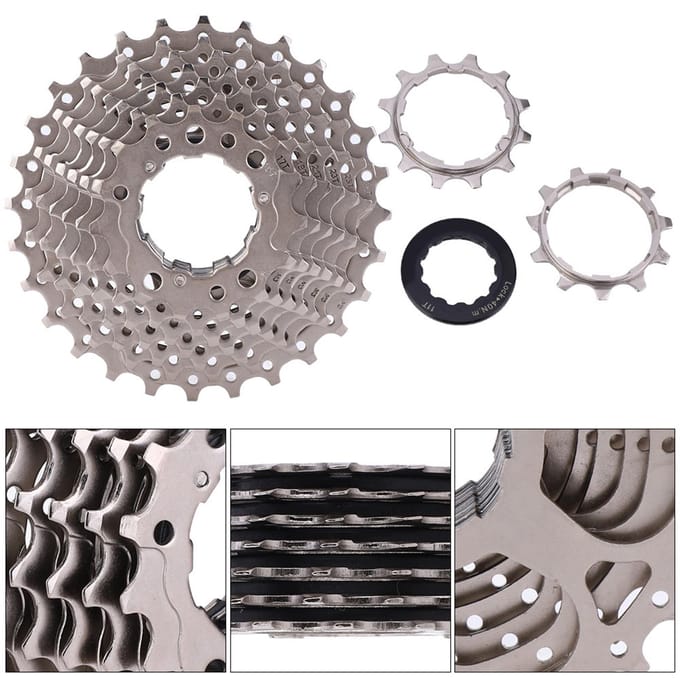 891011 Snelheid 1128T Racefiets Freewheel Cassette Tandwiel Fiets Vervangingsaccessoires9S gray