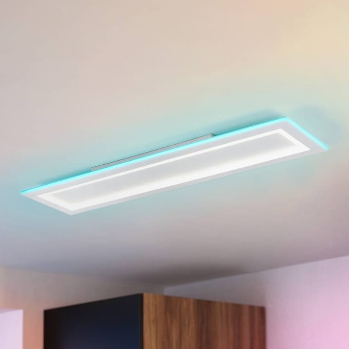 EGLO connect LED plafondlamp Padrogiano-Z 1-lamp, 120 x 30 cm