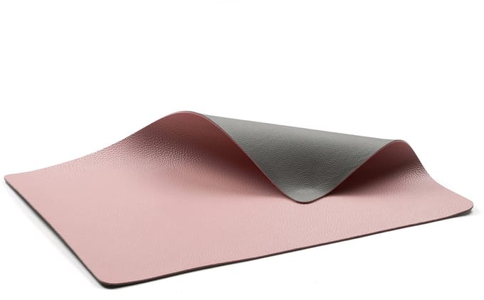 BITZ Placemat 46 x 33 cm 4 st. Grijs/Light pink