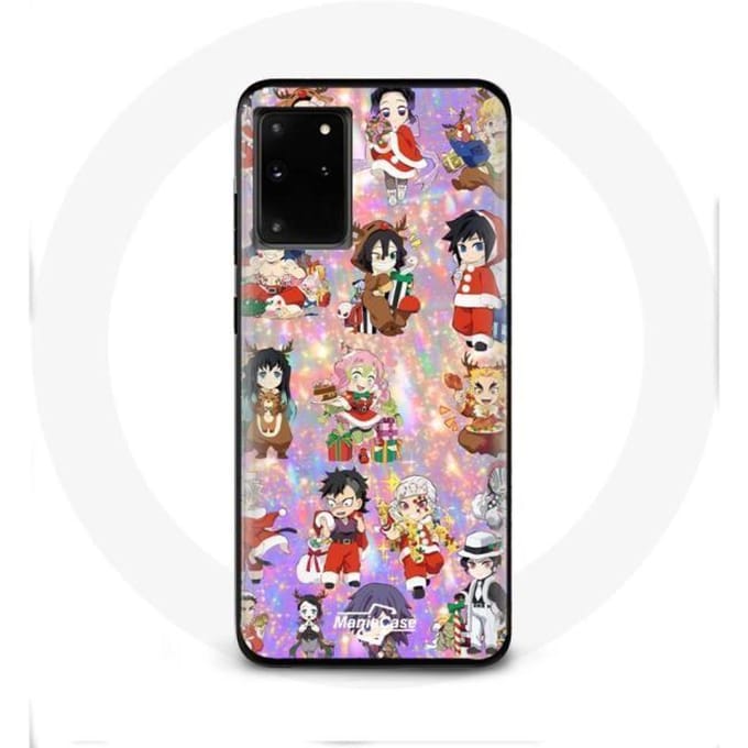 Coque pour Samsung Galaxy S11 Plus Demon slayer merry christmas affiche le cadeau de noël