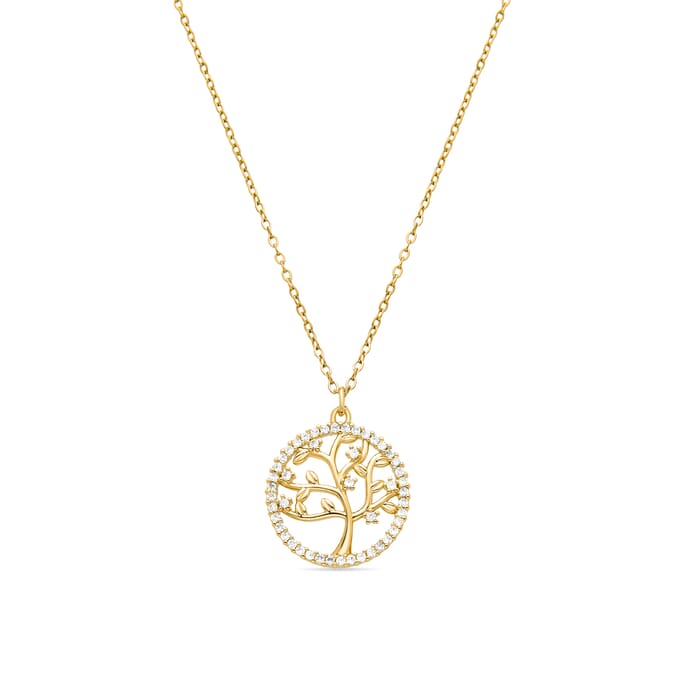 Luxeketting met glanzende zirkonia 18K goud afwerking - Gorbou
