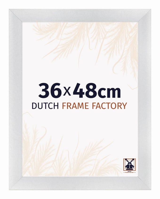 Fotolijst 36x48 cm - MDF - Zilver Mat - Praag