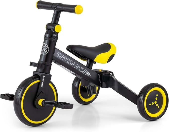 3-in-1 Loopfiets Driewieler voor Peuters Vanaf 1 Jaar - Loopfiets met Pedalen en Loophulp