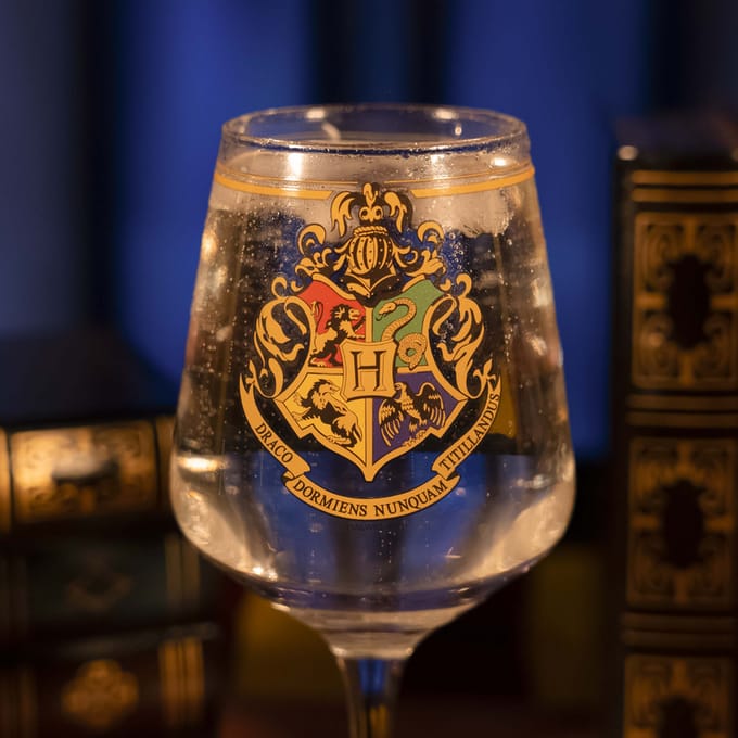 Harry Potter Hogwarts Crest Unisex Wijnglas - doorzichtig - Standard