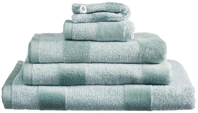 Beddinghouse Sheer Stripe - Gastendoekje - 30x50cm - Groen