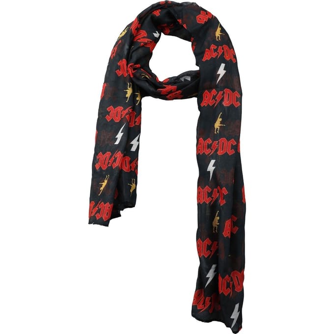 AC/DC Logo Unisex Doek - zwart/rood - Standard