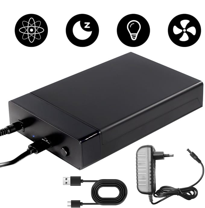 3.5 Inch HDD Behuizing - Externe HDD Behuizing - 5 Gbps - 2.5/3.5 SSD/HDD tot 16TB - UASP - 12V Adapter