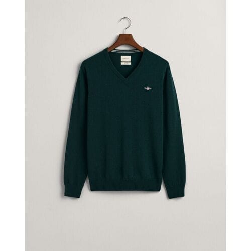 Gant Trui Superfijne Lamswol V-Hals Groen / male