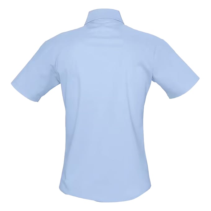 SOLS Dames/Dames Elite Oxford Blouse met Korte Mouwen (Hemelsblauw)