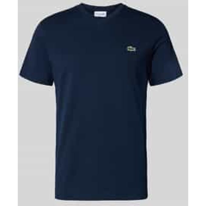 T-shirt met labelstitching, model 'Basic'