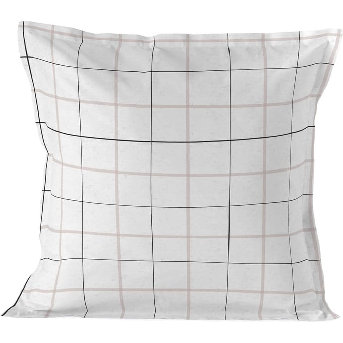 Kussensloop Tartan | Blanc