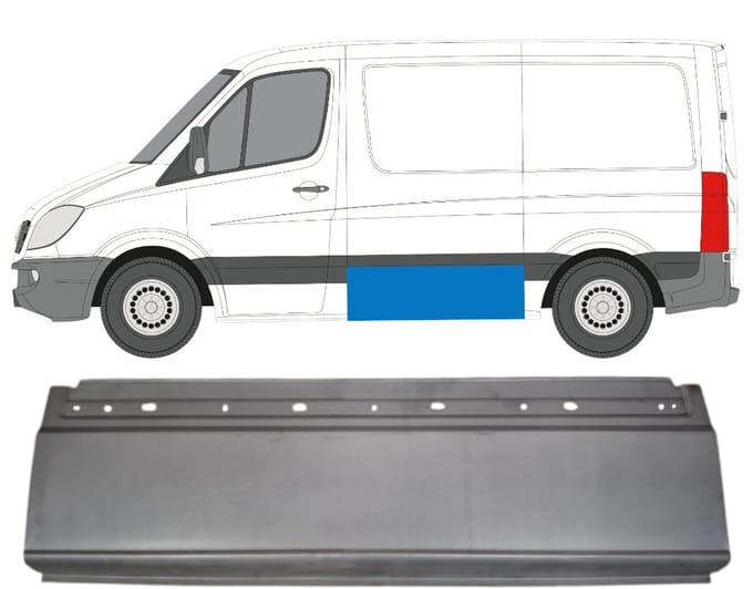 Plaatwerkdeel zijpaneel voor Volkswagen Crafter 2005-2017 / Links