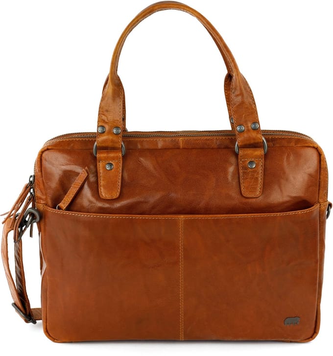 Bear Design Teun Andorra Laptoptas -14 inch - Cognac