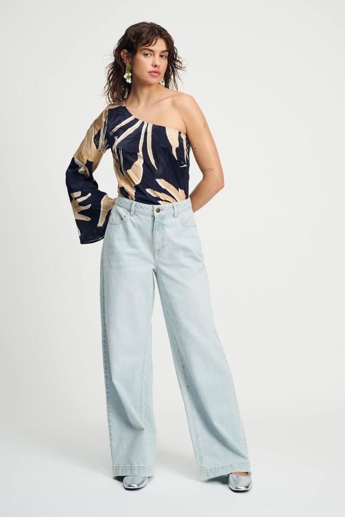 POM Amsterdam Top - One Shoulder Artisan Sand Taglia: 42 | Magliette intime Outlet | Donna | Marrone