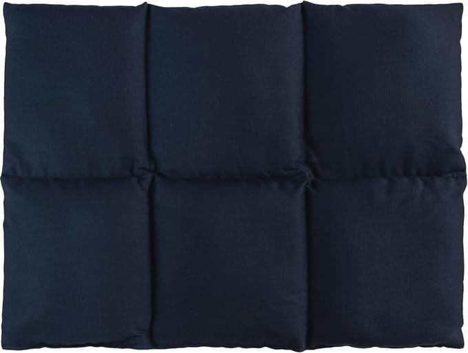Groot Korrelkussen 40x30 cm met 6 Kamers in Donkerblauw