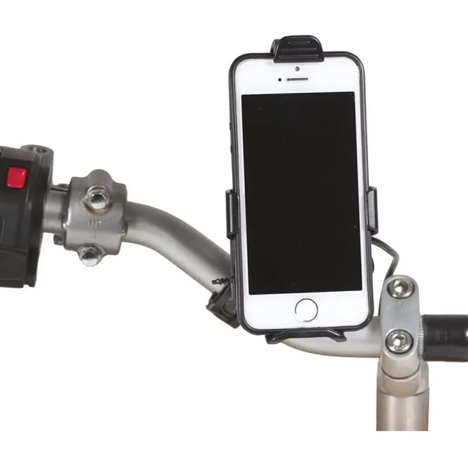 Op stuur gemonteerde smartphonehouder met oplader Chaft