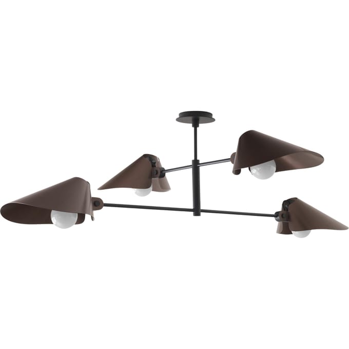 &Tradition Bonnet SC91, SC92, SC93 hanglamp - bronzed brass - Hoogte 40 cm