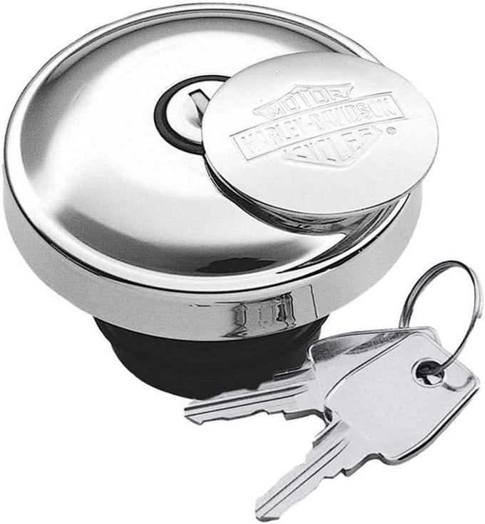 Harley-Davidson Tankdop met Bar & Shield Logo - Afsluitbaar met 2 Sleutels - Chroom