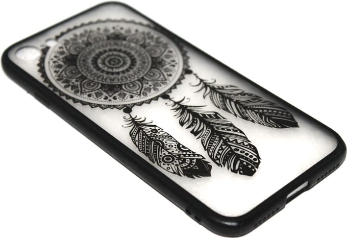 Mandala dromenvanger hoesje zwart Geschikt voor iPhone 5 / 5S / SE